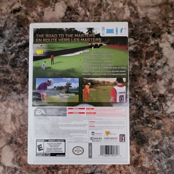 Wii Tiger Woods Masters PGA Tour 12 Video Game - Picture 2 of 3